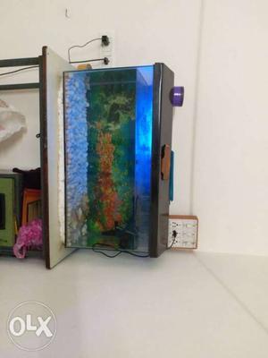 2.5 * 1 ft aquarium with stand and stone for sale.