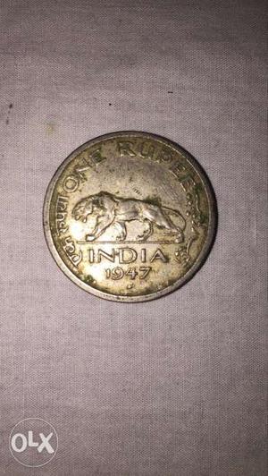 71 year old 1₹ coin from 
