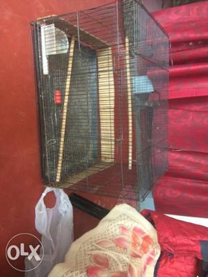 Birds breeding cage with 3side food spill gard