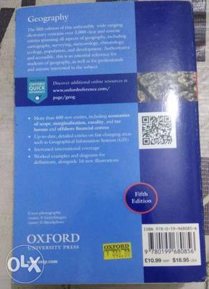 Geography dictionary of Oxford New, not used