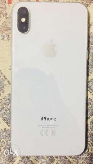 I phone X 256gb silver 3 months old with all