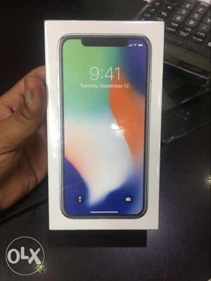 Iphone X 64 GB Silver brand new for sale.