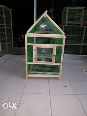New wooden birds Cage house type height 3 feet