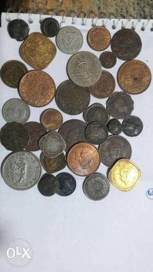 Old coins 25 numbers India