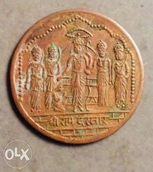 Old  ram darbar Coin for sale