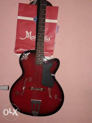 Red And Black Silent Guitar