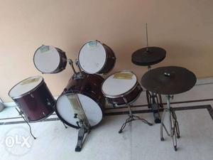 Red gb&a drum set 5 piece
