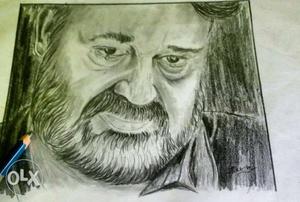 Sketch Of Man's Portrait available your photos