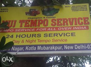 Tempo service for room shifting nd other work
