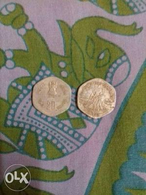 Two 20 paise coin  for sale...