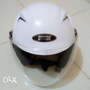 White helmet in good condition.