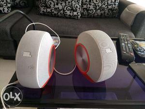 JBL Pebbles 2.0 Active speakers with aux cable
