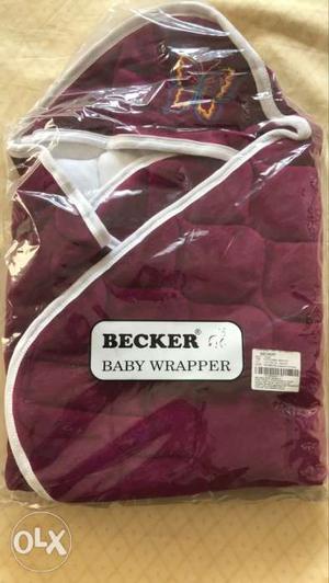 Maroon And White Becker Baby Wrapper Pack