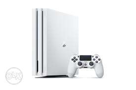 Ps4 pro white with controller and warranty