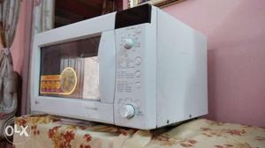 White And Black LG Microwave Oven Convection MC-DP