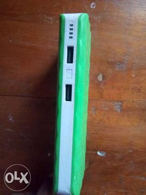 White And Green Power Bank