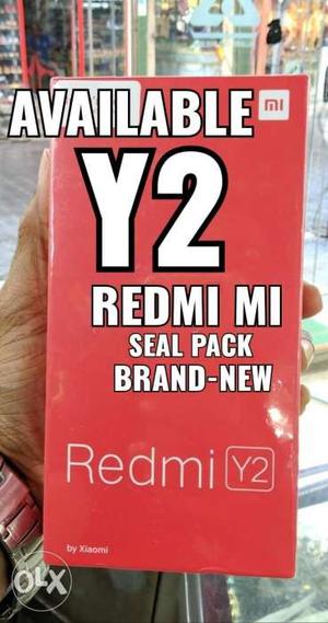 Y2 Brand new seal pack available Mi Redmi 3gb