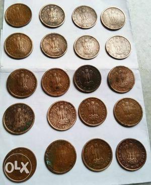 20 old coins one pice indian coins all coins 600₹