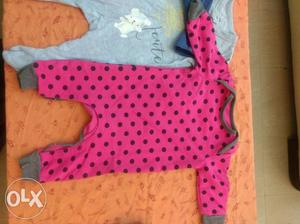 Baby's rompers/ sleepsuits  months; 150r each