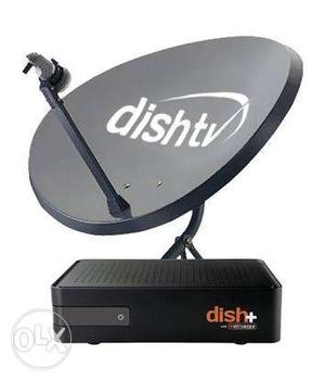 Black And Gray Voit Dish TV