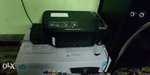 Black HP Desktop Printer With Box