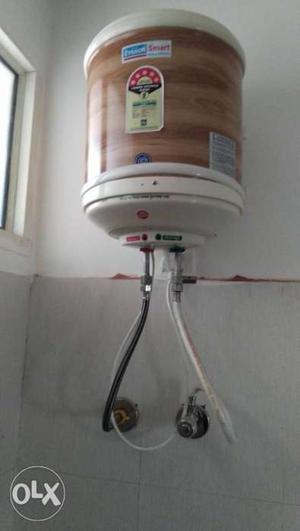 Brown And White Shower Heater