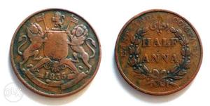  Half Anna Coin For sale