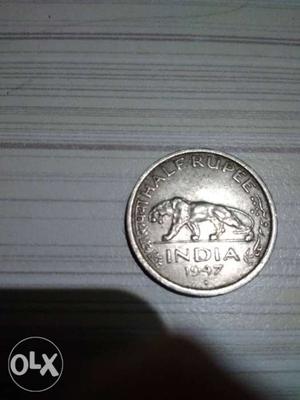 Half rs old coin