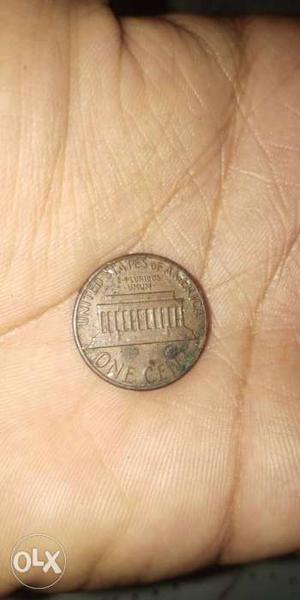 One cent coin year coin