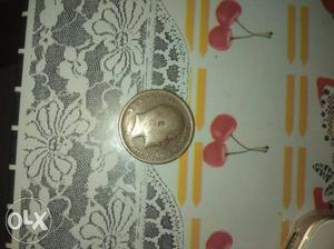 One quarter Anna India  coin it's very old