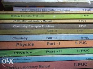 Puc 1& 2 science text books nd cet material base