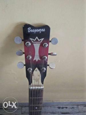 Red Braganzas Guitar Headstock