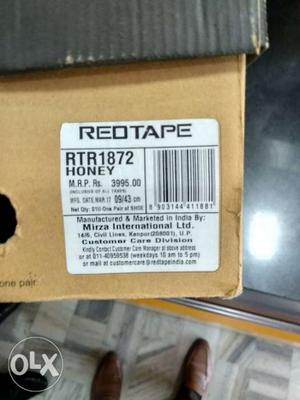 Red tape shoe's 5 day use