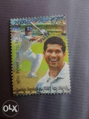 Sachin Tendulkac 200th Test Match Postage Stamp