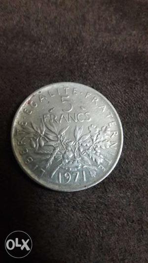 Silver Coin 5 francs 