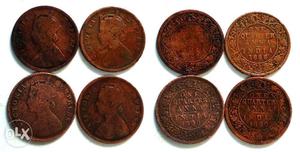 Victoria Queen 4 Quarter Anna Coin for sale