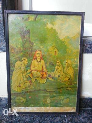 Vintage ravi varma adhi shankaracharya print for sell