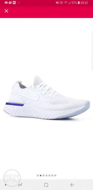 White And Purple Nike Running Shoe Screenshot
