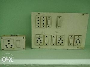 White Electric Switch And Sockets