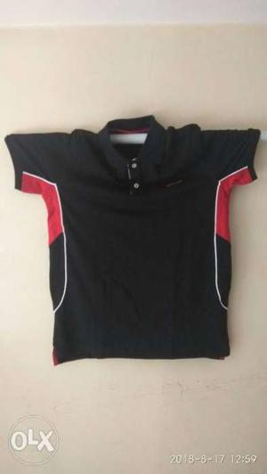 34 Brand New Black And Red Polo T-Shirts