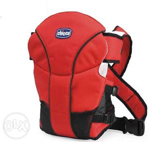 Baby's Red And Black Chicco Carrier