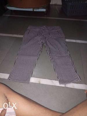 Black And White Houndstooth Pants