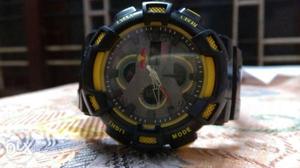 Black And Yellow Casio G-Shock Digital Watch