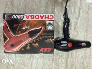 Black Chaoba  Corded Hair Dryer With Box