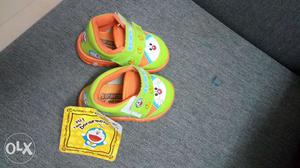 Brand new Doraemon shoes with tag, for 4+ months