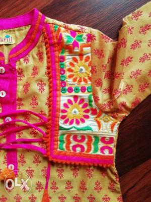 Branded salwar kameez set with dupatta for 7 - 8