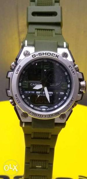 CASIO...G shock watch.silver ces.