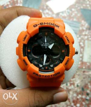 Casio gshock orange colour watch