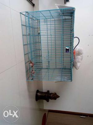 Crate and cage for pet dog, pet cat or pet bird