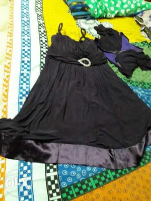 Dark purple partiwear dress